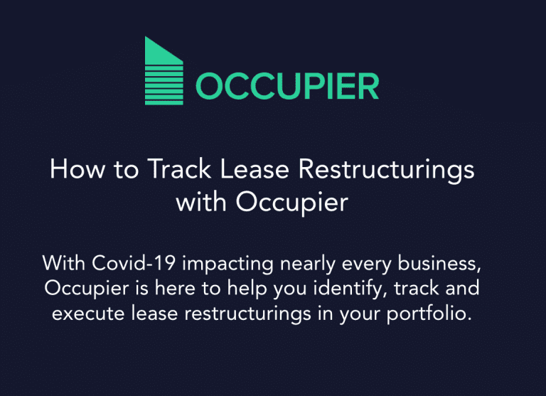 How to Track Lease Restructurings with Occupier
