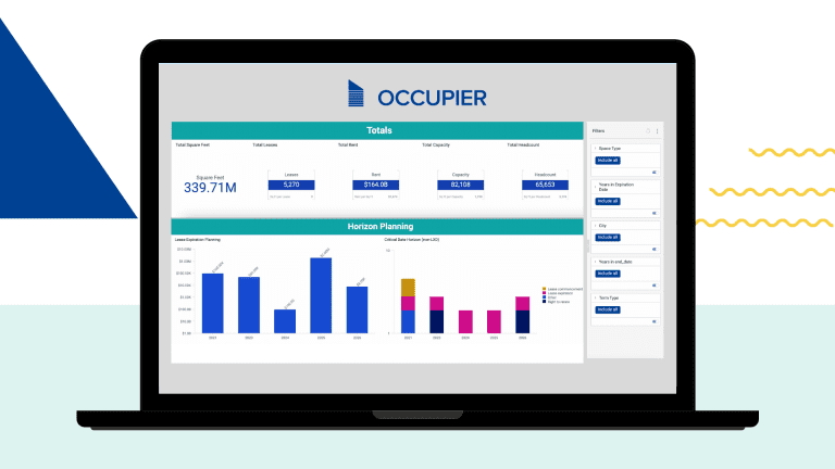 Occupier Analytics Dashboard Header